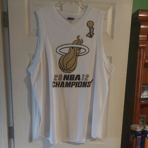 Majestic Miami Heat Dwyane Wade 2012 NBA Champions Jersey Xxl
